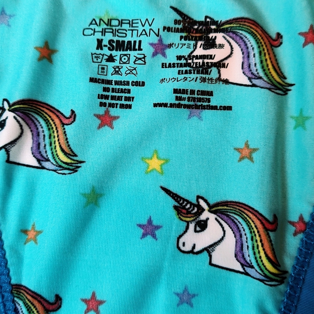 Xs Andrew Christian unicorn singlet